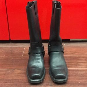 Frye black leather boots size 7 1/2